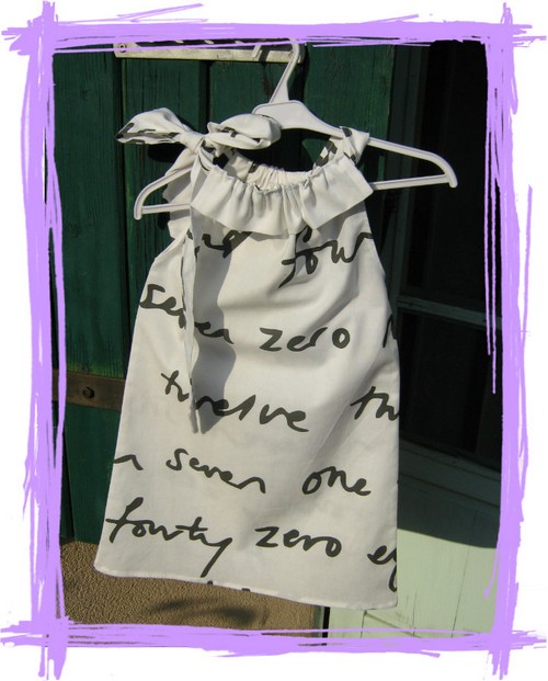 Robe "&eacute;criture"