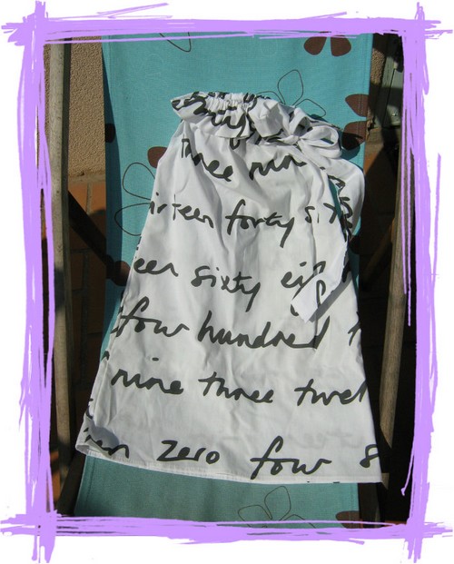 Robe "&eacute;criture"