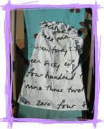 Robe "écriture"